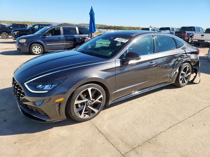 2021 Hyundai Sonata VIN 5NPEJ4J22MH122538 COPART salvage auction — REAR END, Tx - Salvage Vehicle Title, sold $6,300 on 2026-07-23 (photo 1)