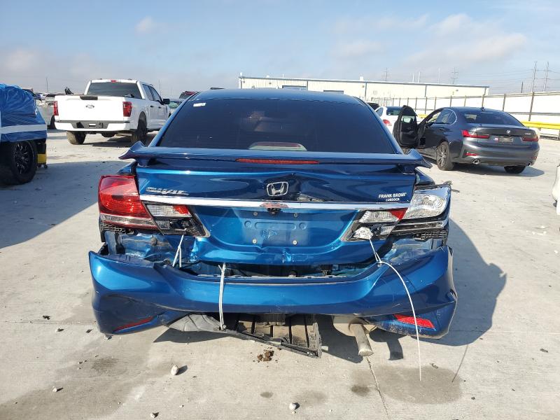 2014 Honda Civic VIN 2HGFB2F83EH529332 COPART salvage auction — REAR END, Tx - Cert Of Title-Rebuilt Salvage, sold $1,650 on 2026-07-02 (photo 6)