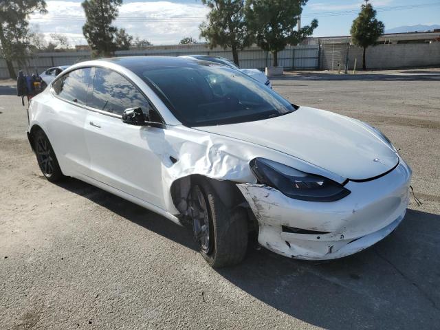 2021 Tesla Model 3 VIN 5YJ3E1EA5MF074687 COPART salvage auction — FRONT END, Ca - Non-Repairable Vehicle Cert, sold $4,000 on 2026-07-09 (photo 4)