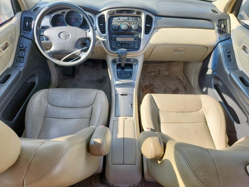 2003 Toyota Highlander VIN JTEGF21A330087599 COPART salvage auction — FRONT END, Tx - Bonded Title - Clean, sold $825 on 2026-07-20 (photo 8)