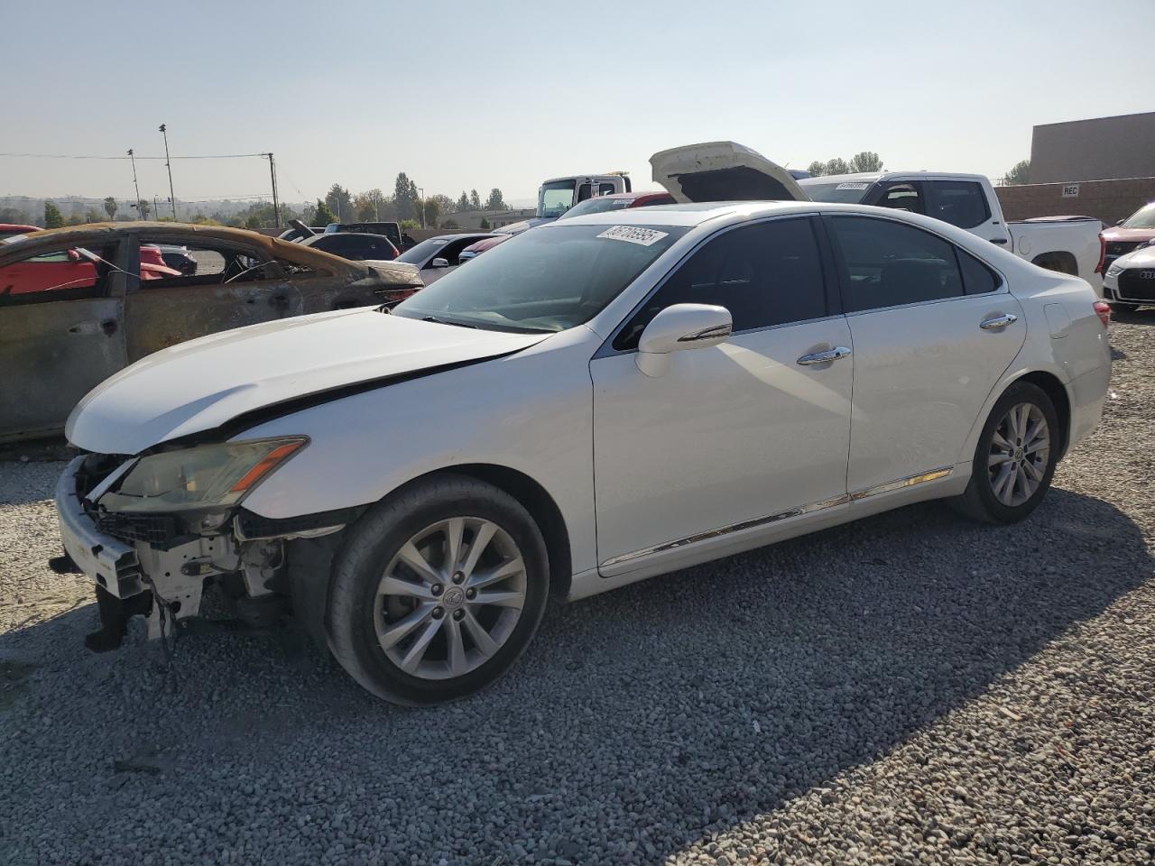 2010 Lexus ES VIN JTHBK1EG3A2370958 COPART salvage auction — Front End, CA - DIS/DLR/EXP ONLY CLEAN TITLE, sold $1,250 on 2025-11-05 (photo 1)