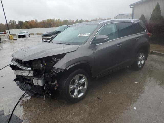 2019 Toyota Highlander VIN 5TDDZRFH5KS725439 COPART salvage auction — FRONT END, KY - BILL OF SALE/PART ONLY/NO TITL, sold $6,700 on 2026-07-23 (photo 1)