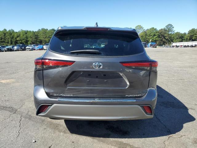 2022 Toyota Highlander VIN 5TDFZRAH7NS122528 COPART salvage auction — Front End, AL - CERT OF TITLE-SALVAGE TITLE, sold $17,700 on 2025-12-08 (photo 6)
