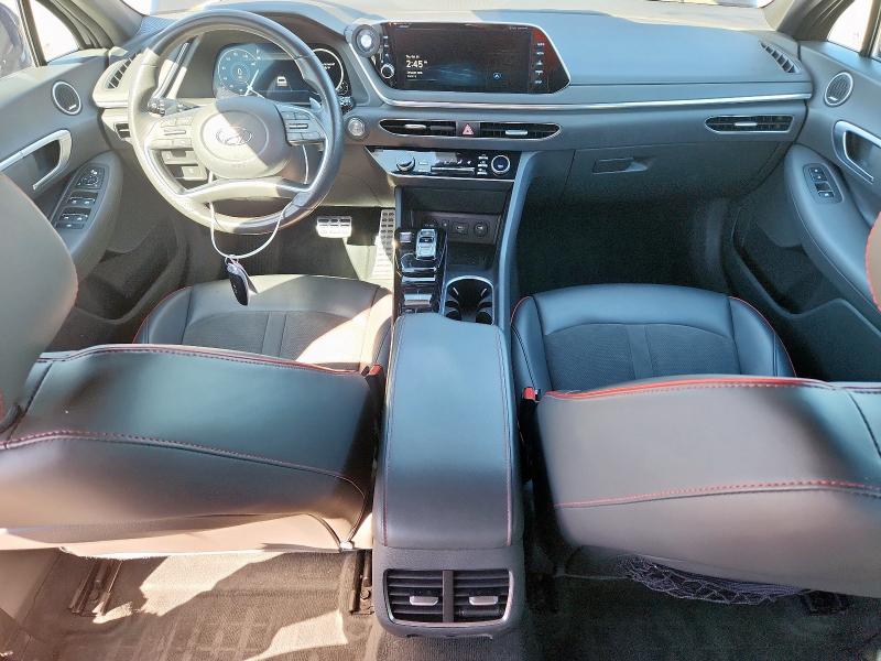 2021 Hyundai Sonata VIN 5NPEJ4J22MH122538 COPART salvage auction — REAR END, Tx - Salvage Vehicle Title, sold $6,300 on 2026-07-23 (photo 8)