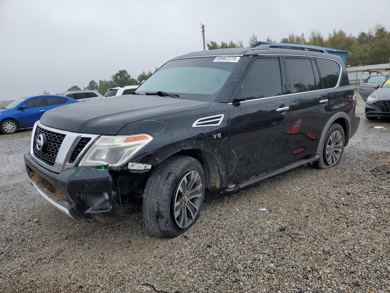 2017 Nissan Armada VIN JN8AY2NC0H9502062 — COPART salvage auction photo