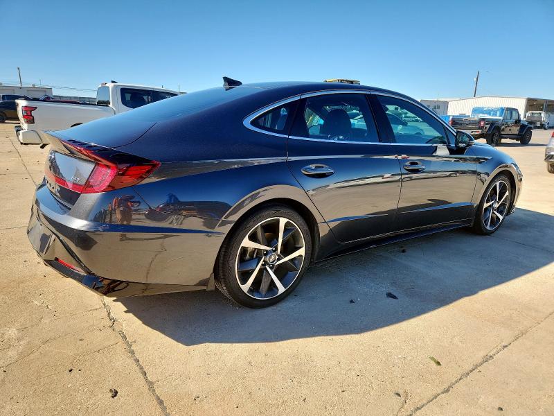 2021 Hyundai Sonata VIN 5NPEJ4J22MH122538 COPART salvage auction — REAR END, Tx - Salvage Vehicle Title, sold $6,300 on 2026-07-23 (photo 3)