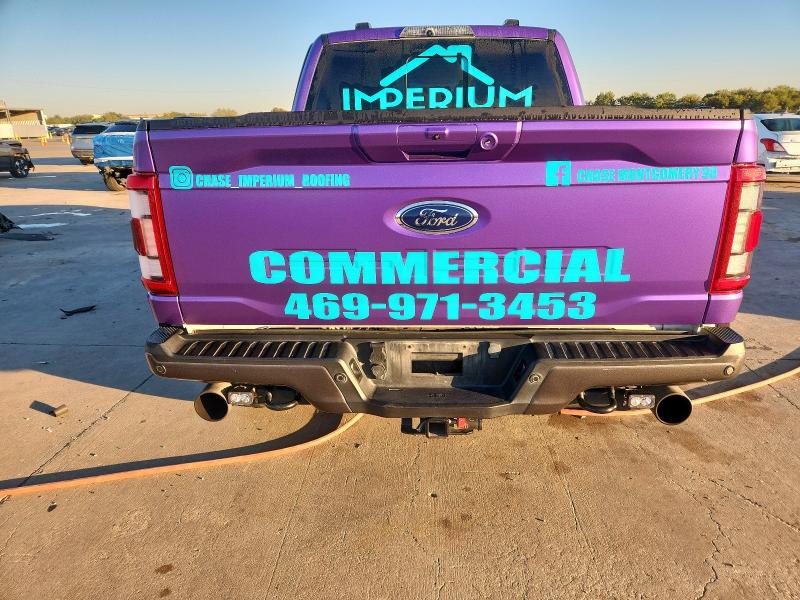 2022 Ford F-150 lightning VIN 1FTFW1RG8NFC00689 COPART salvage auction — SIDE, TX - CERTIFICATE OF TITLE, sold $38,250 on 2026-07-30 (photo 6)
