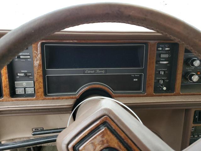 1989 Cadillac Eldorado VIN 1G6EL1156KU610304 COPART salvage auction — WATER/FLOOD, Ca - Certificate Of Title, sold $300 on 2026-07-07 (photo 9)