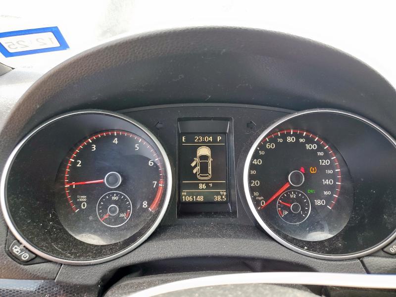 2013 Volkswagen Gti VIN WVWHV7AJ2DW134032 COPART salvage auction — FRONT END, Salvage Title, sold $825 on 2026-07-23 (photo 9)