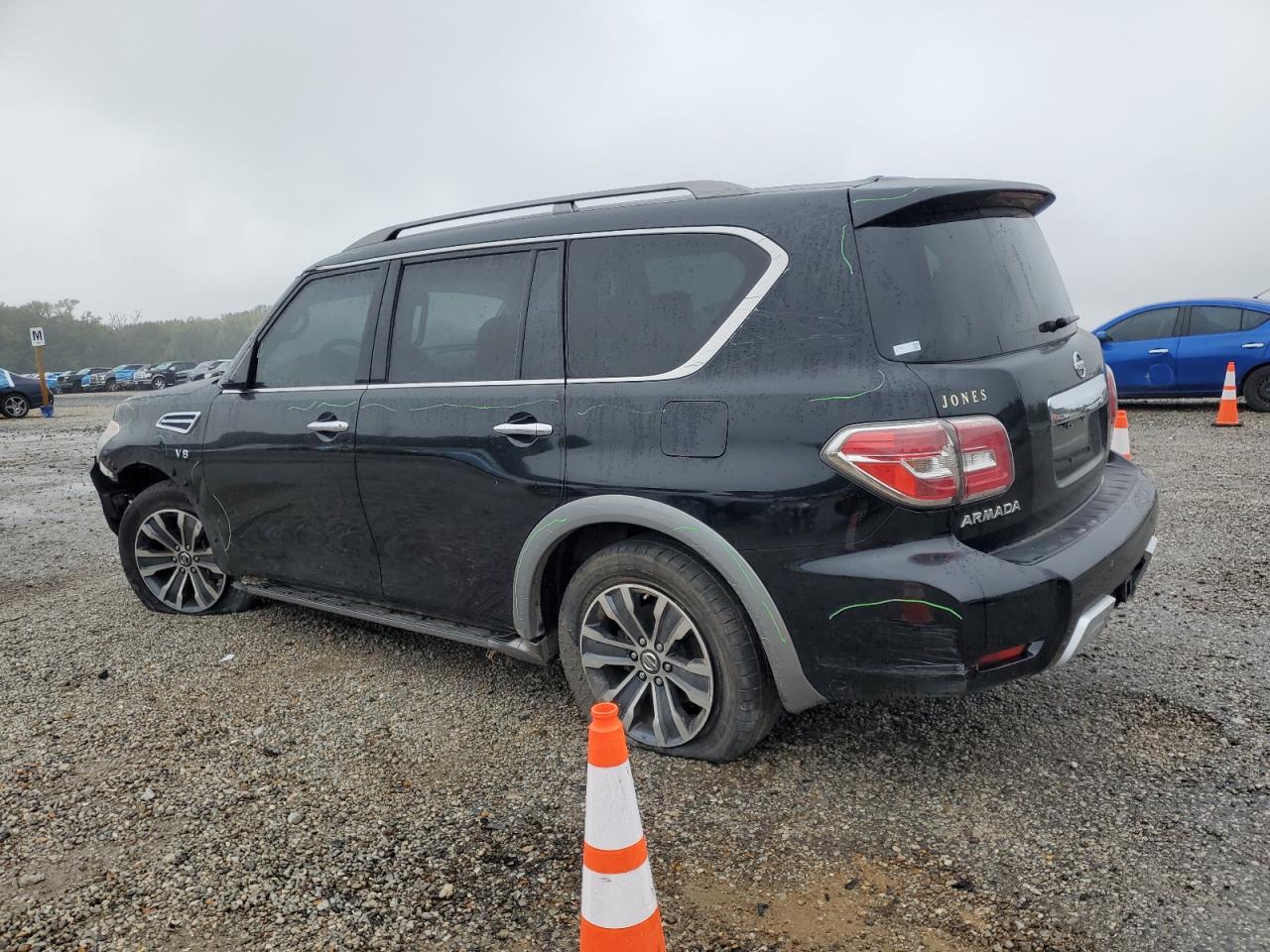 2017 Nissan Armada VIN JN8AY2NC0H9502062 COPART salvage auction — Front End, TN - SALVAGE CERTIFICATE, sold $3,750 on 2026-06-30 (photo 2)