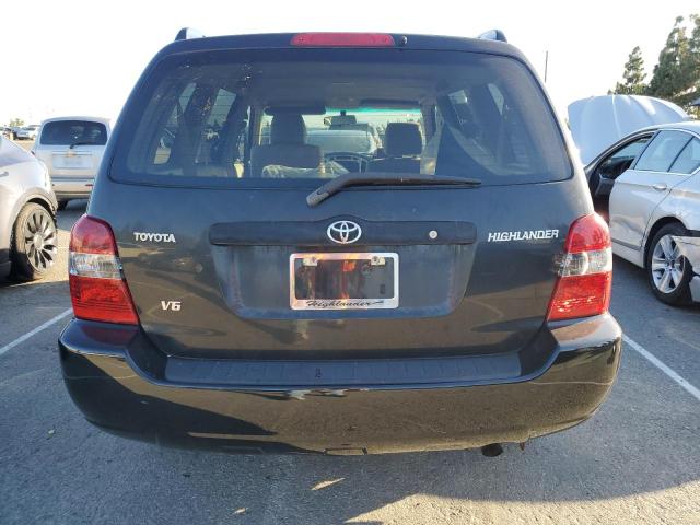 2005 Toyota Highlander VIN JTEDP21AX50062167 COPART salvage auction — FRONT END, Ca - Salvage Certificate, sold $575 on 2026-07-23 (photo 6)