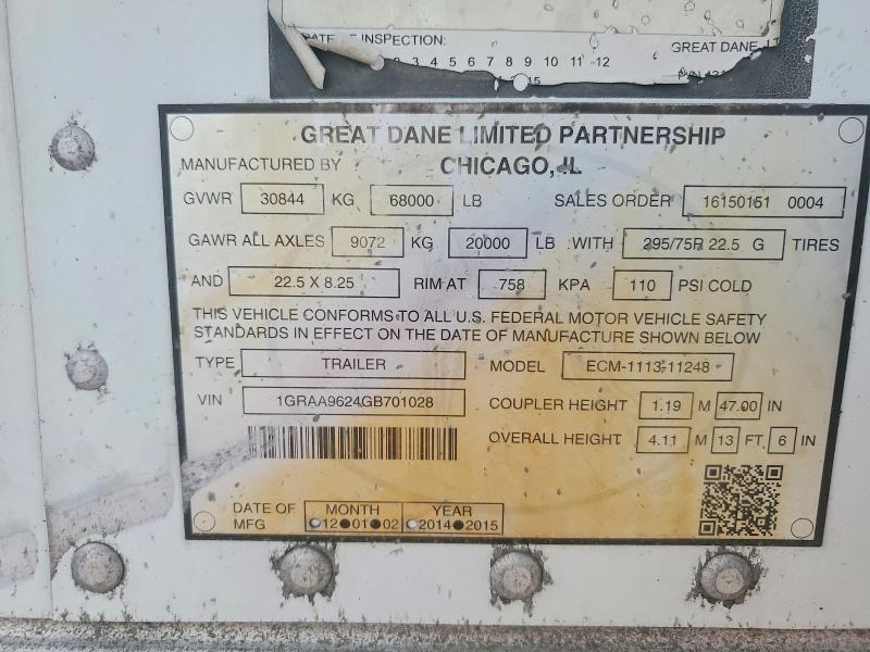 2016 Gdan VIN 1GRAA9624GB701028 COPART salvage auction — FRONT END, OK - CERTIFICATE OF TITLE, sold $1,950 on 2026-10-07 (photo 9)