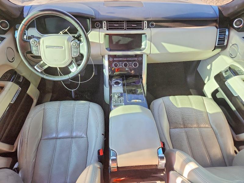 2017 Land rover RANGE ROVER VIN SALGS2FV3HA370610 COPART salvage auction — NORMAL WEAR, VA - CERTIFICATE OF TITLE, sold $2,800 on 2026-10-09 (photo 8)