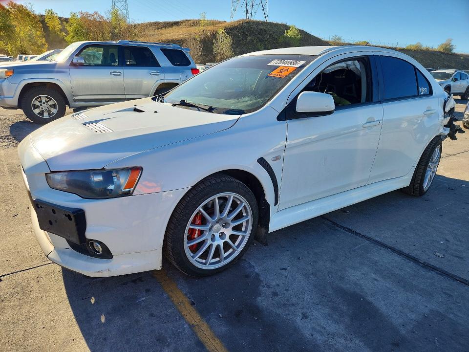2010 Mitsubishi Lancer evolution VIN JA32W8FV6AU030217 — COPART salvage auction photo