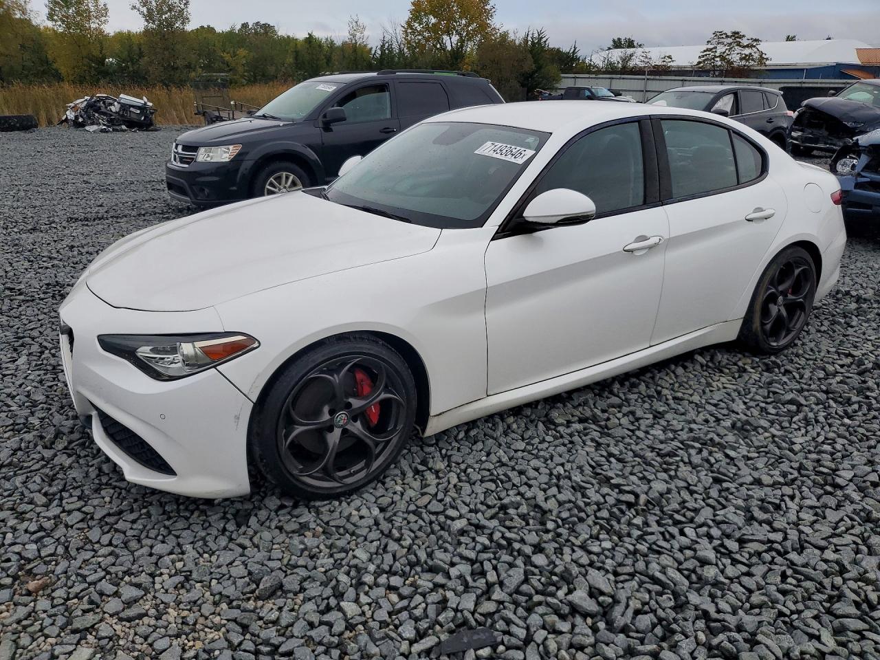 2018 Alfa Romeo Giulia VIN ZARFAECN0J7583941 — COPART salvage auction photo