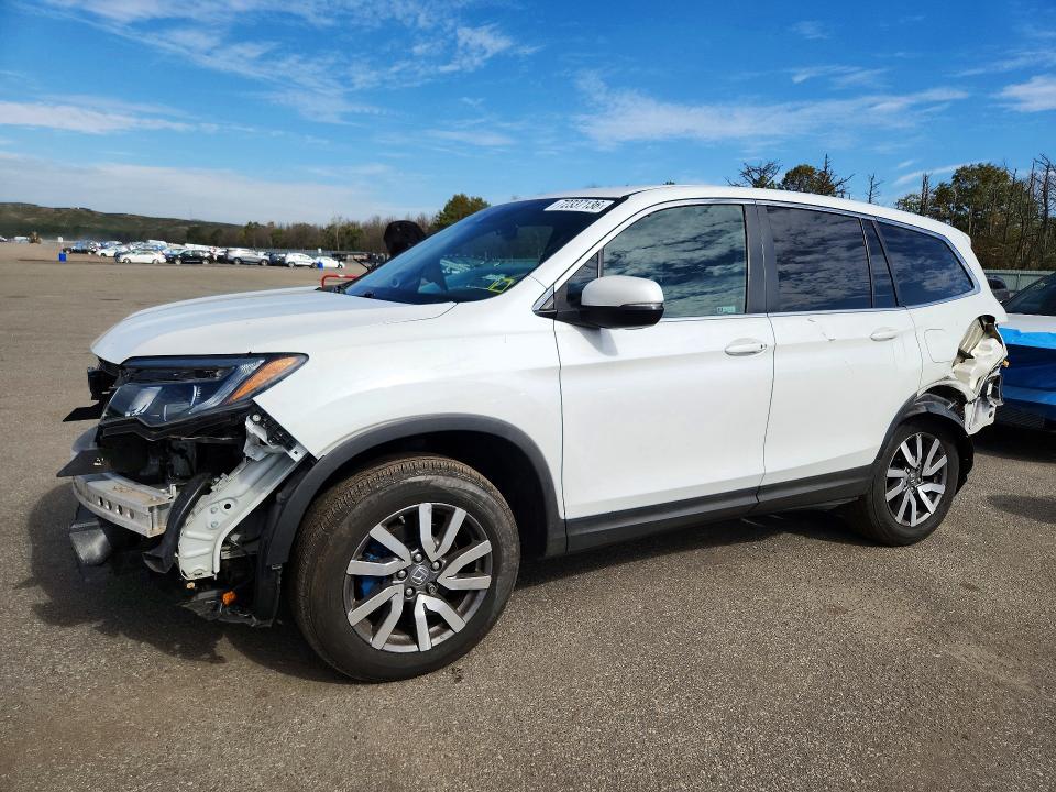2021 Honda Pilot VIN 5FNYF6H59MB037950 — COPART salvage auction photo