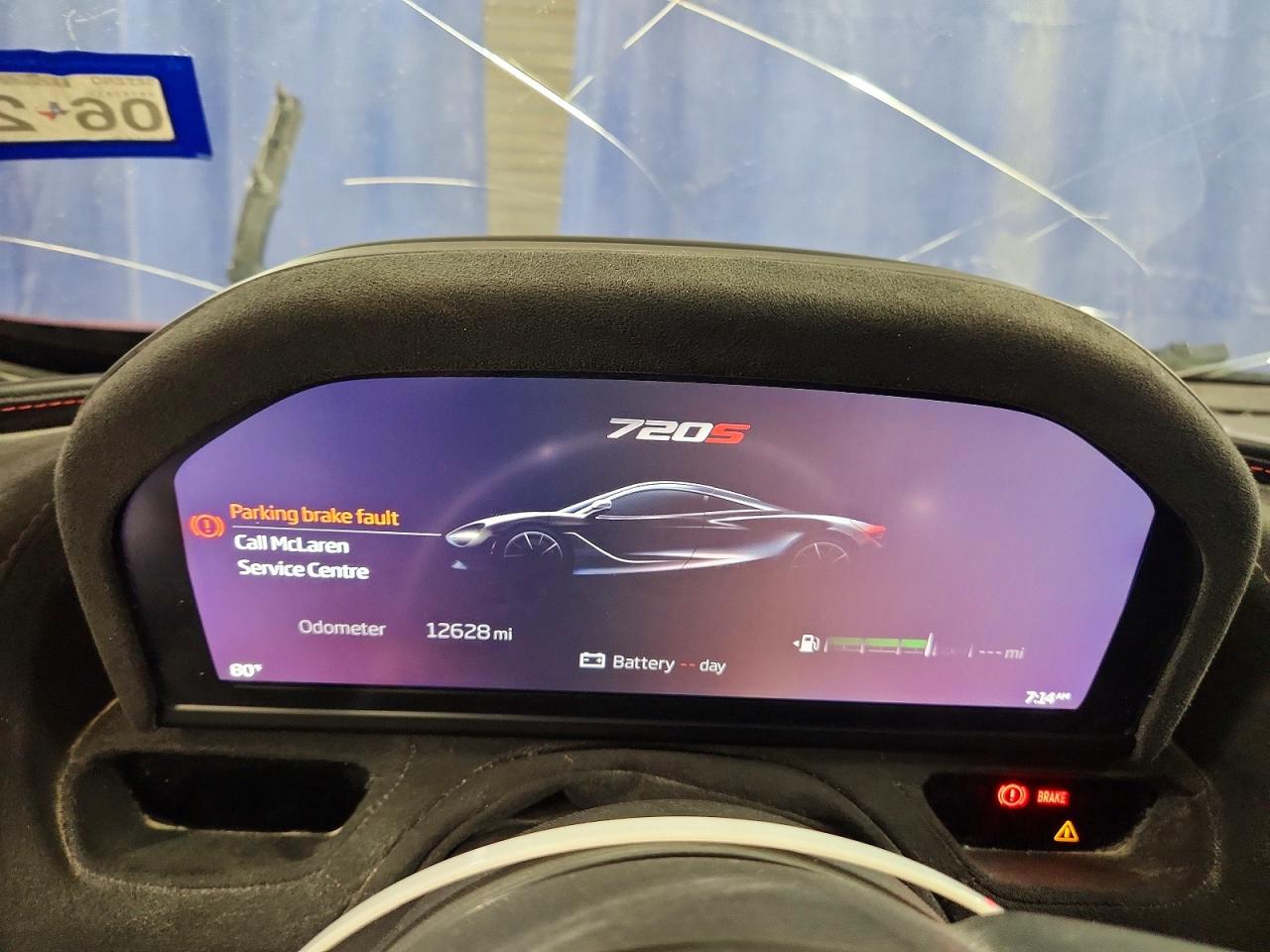 2020 McLaren 720S VIN SBM14FCA9LW005349 COPART salvage auction — Front End, Sv - Salvage Title, sold $123,000 on 2026-10-09 (photo 9)