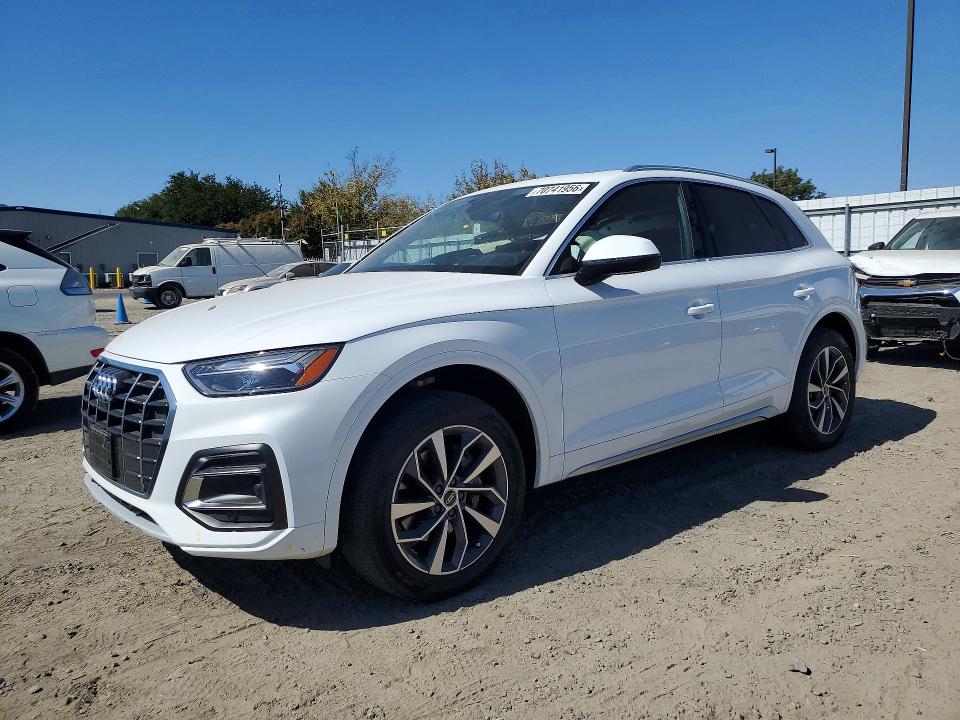 2021 Audi Q5 VIN WA1BAAFY4M2072915 — COPART salvage auction photo
