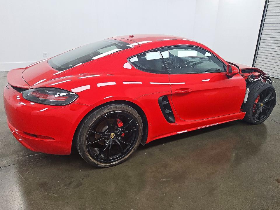 2022 Porsche Cayman VIN WP0AB2A86NS263183 COPART salvage auction — FRAME DAMAGE, TX, sold $17,300 on 2026-10-17 (photo 3)