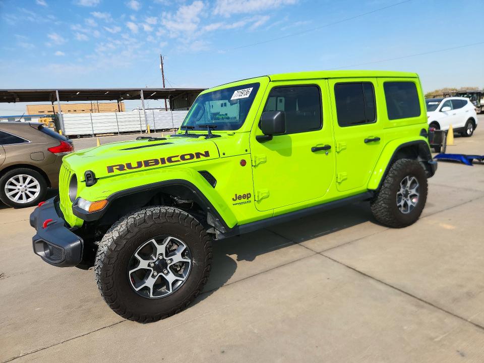 2021 Jeep Wrangler unlimited VIN 1C4HJXFN8MW794261 — COPART salvage auction photo