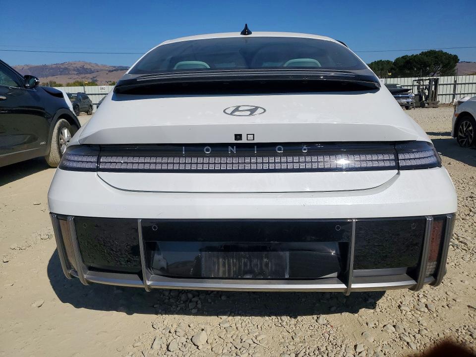 2023 Hyundai Ioniq 6 VIN KMHM54AA2PA035530 COPART salvage auction — SIDE, CA - SALVAGE CERTIFICATE, sold $7,800 on 2026-10-15 (photo 6)