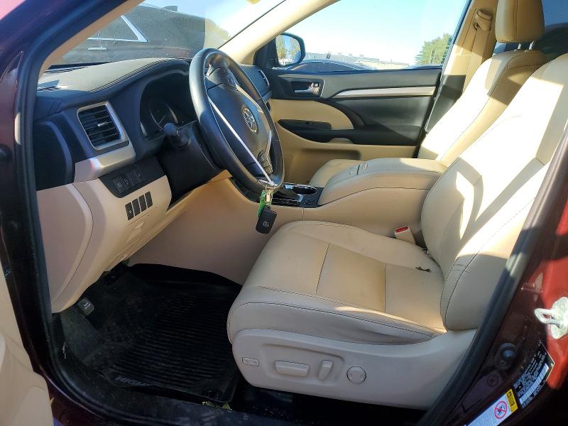 2019 Toyota Highlander VIN 5TDJZRFH5KS737593 COPART salvage auction — ALL OVER, Ct - Cert Of Title-Salvage, sold $10,000 on 2026-10-16 (photo 7)