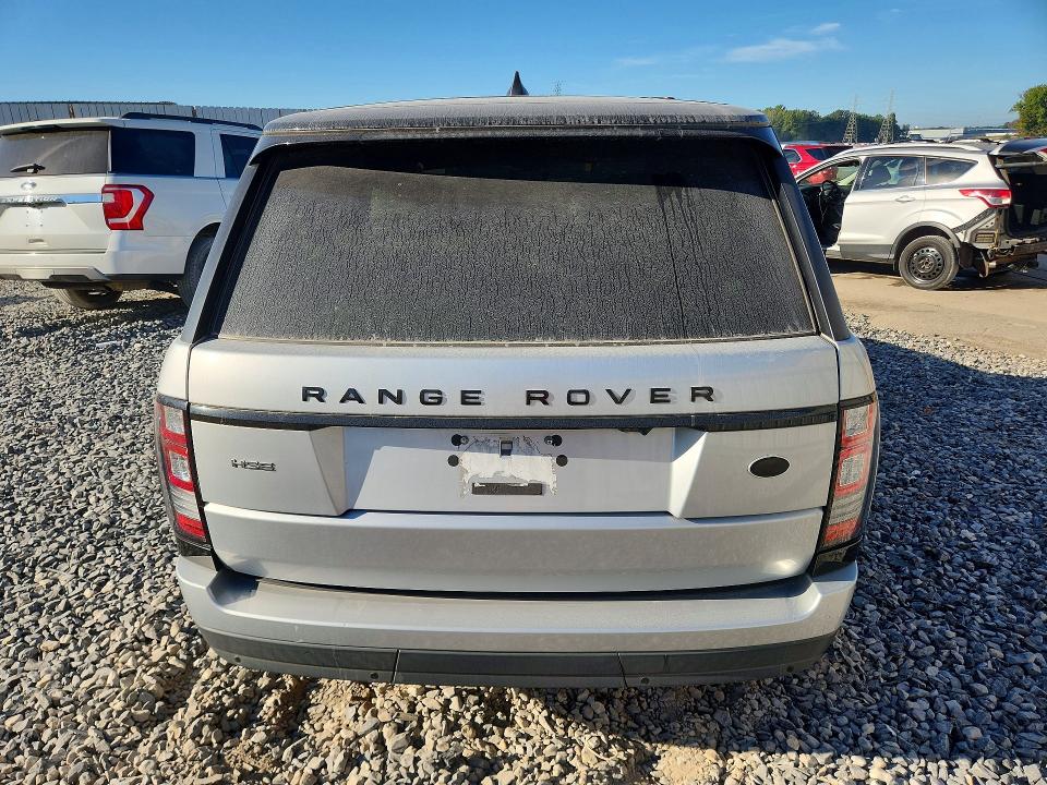 2017 Land rover RANGE ROVER VIN SALGS2FV3HA370610 COPART salvage auction — NORMAL WEAR, VA - CERTIFICATE OF TITLE, sold $2,800 on 2026-10-09 (photo 6)
