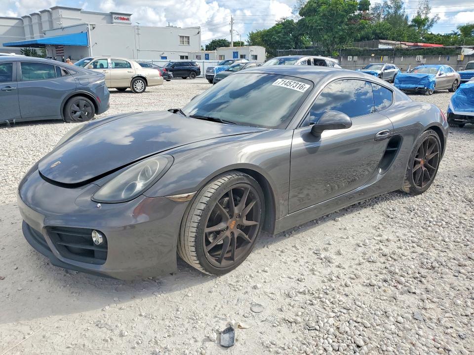 2014 Porsche Cayman VIN WP0AA2A81EK171613 — COPART salvage auction photo