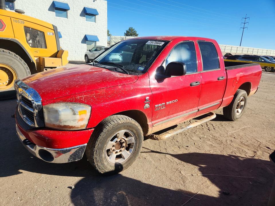 2006 Dodge Ram 2500 VIN 3D7KR28CX6G110685 COPART salvage auction — FRONT END, TX - SALVAGE VEHICLE TITLE, sold $1,150 on 2026-10-22 (photo 1)
