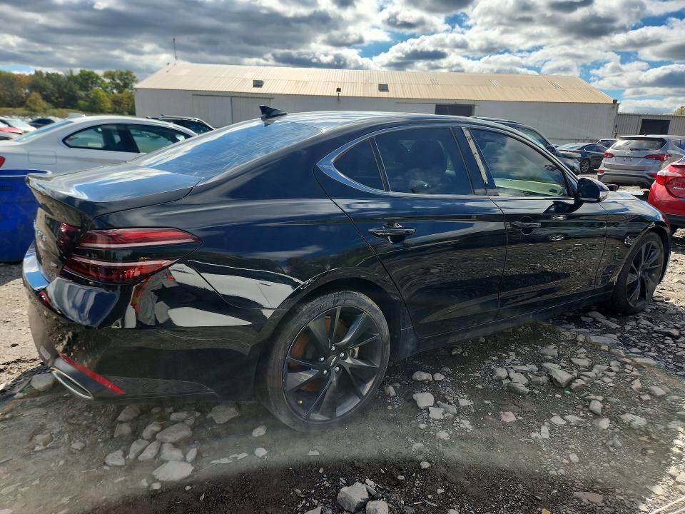 2022 Genesis G70 VIN KMTG54TE3NU081771 COPART salvage auction — MECHANICAL, WV - CERTIFICATE OF TITLE, sold $1,550 on 2026-10-21 (photo 3)