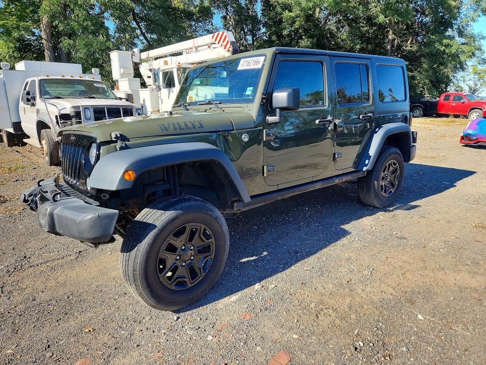 2016 Jeep Wrangler / VIN 1C4BJWDG3GL107939 COPART salvage auction — FRONT END, Salvage Title, sold $7,800 on 2026-10-22 (photo 1)