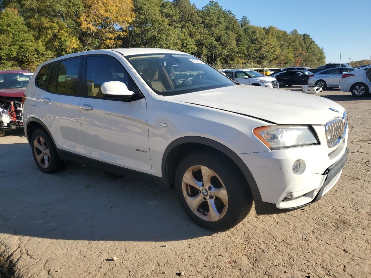 2012 BMW X3 VIN 5UXWX5C54CL719361 COPART salvage auction — Front End, GA - BILL OF SALE - PARTS ONLY, sold $500 on 2026-06-30 (photo 4)