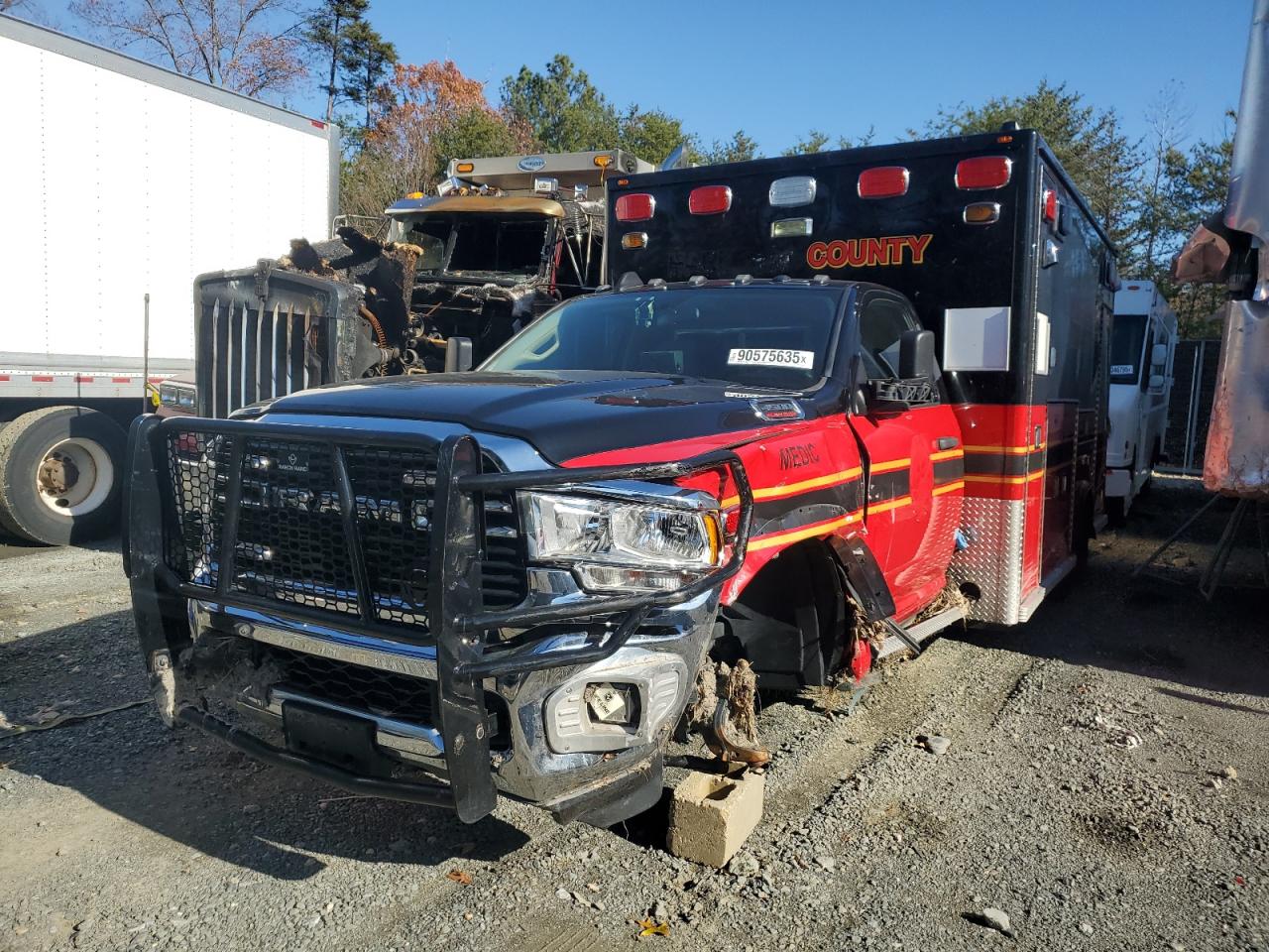 2019 Ram 4500 VIN 3C7WRLCL1KG594056 COPART salvage auction — Front End, MD - CERT OF SALVAGE < 75% DAMAGE, sold $13,000 on 2025-12-10 (photo 9)