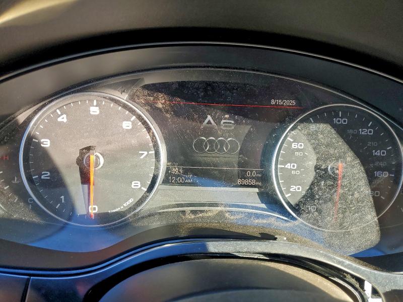 2012 Audi A6 VIN WAUGGAFC2CN150925 COPART salvage auction — MINOR DENT/SCRATCHES, Wv - Certificate Of Title, sold $2,950 on 2026-07-07 (photo 9)