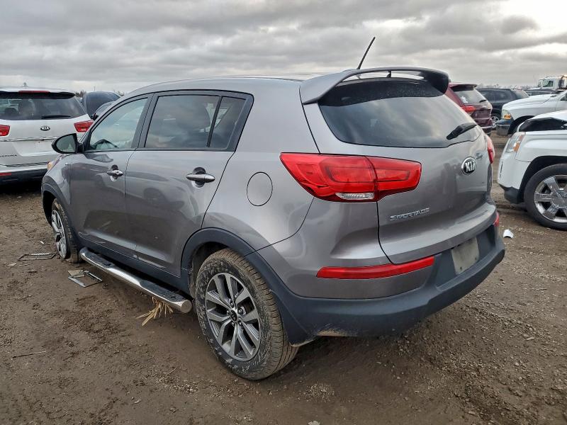 2015 Kia Sportage VIN KNDPBCAC8F7686503 COPART salvage auction — ALL OVER, Il - Salvage Certificate, sold $1,250 on 2026-07-23 (photo 2)