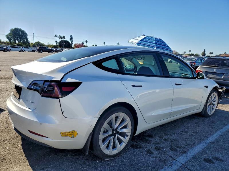 2022 Tesla Model 3 VIN 5YJ3E1EB4NF194958 COPART salvage auction — FRONT END, Ca - Salvage Certificate, sold $6,600 on 2026-07-10 (photo 3)