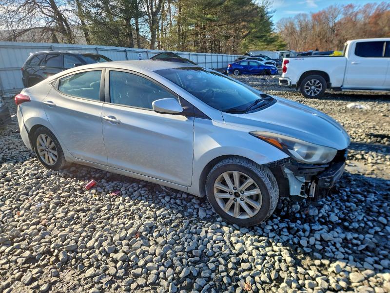 2014 Hyundai Elantra VIN KMHDH4AE7EU066360 COPART salvage auction — FRONT END, Nj - Cert Of Title-Salvage, sold $1,000 on 2026-07-08 (photo 4)