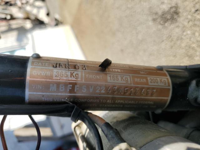 2003 Royal enfield motors Bullet VIN MBFFSV2243M513493 COPART salvage auction — MINOR DENT/SCRATCHES, CA - SALVAGE ACQUISITION BILLOFSALE, sold $650 on 2026-07-13 (photo 8)