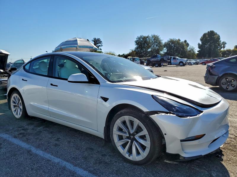 2022 Tesla Model 3 VIN 5YJ3E1EB4NF194958 COPART salvage auction — FRONT END, Ca - Salvage Certificate, sold $6,600 on 2026-07-10 (photo 4)