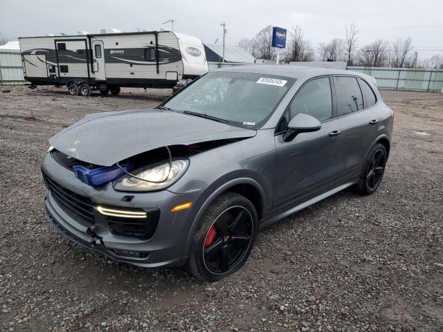 2018 Porsche Cayenne VIN WP1AD2A27JLA80755 COPART salvage auction — Front End, IN - CERT OF TITLE-SALVAGE TITLE (P), sold $15,700 on 2026-01-12 (photo 1)
