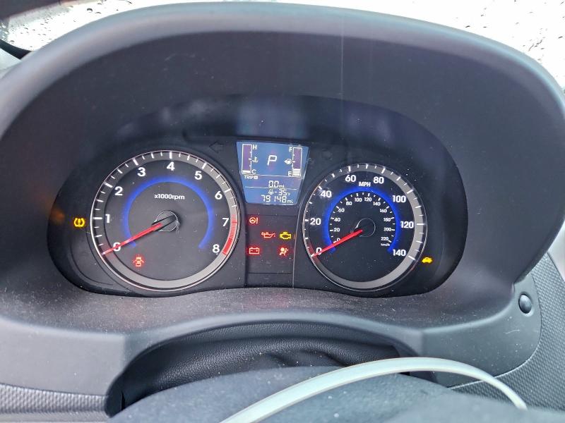 2016 Hyundai Accent VIN KMHCT4AE6GU948469 COPART salvage auction — FRONT END, Mo - Salvage Certificate Of Title, sold $70 on 2026-07-14 (photo 9)
