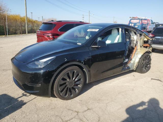 2022 Tesla Model y VIN 7SAYGDEFXNF327021 COPART salvage auction — REAR END, Wv - Salvage Certificate, sold $9,300 on 2026-07-21 (photo 1)