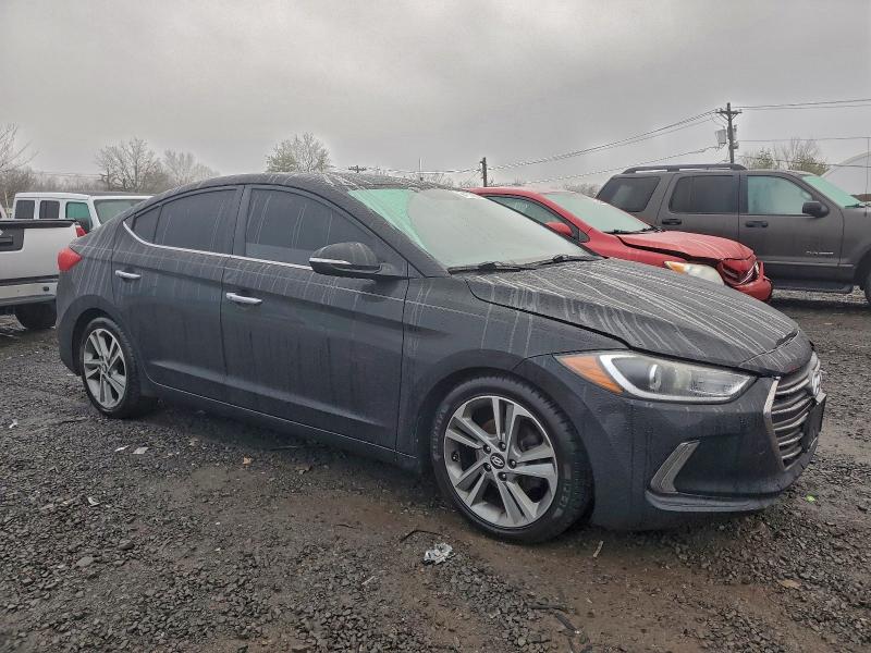 2017 Hyundai Elantra VIN KMHD84LF4HU307401 COPART salvage auction — FRONT END, NJ - CERT OF TITLE-SALVAGE, sold $2,250 on 2026-07-02 (photo 4)