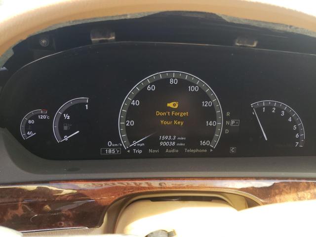 2010 Mercedes-benz S-klasse VIN WDDNG7BB7AA333029 COPART salvage auction — FRONT END, Al - Cert Of Title-Salvage Title, sold $350 on 2026-07-06 (photo 9)