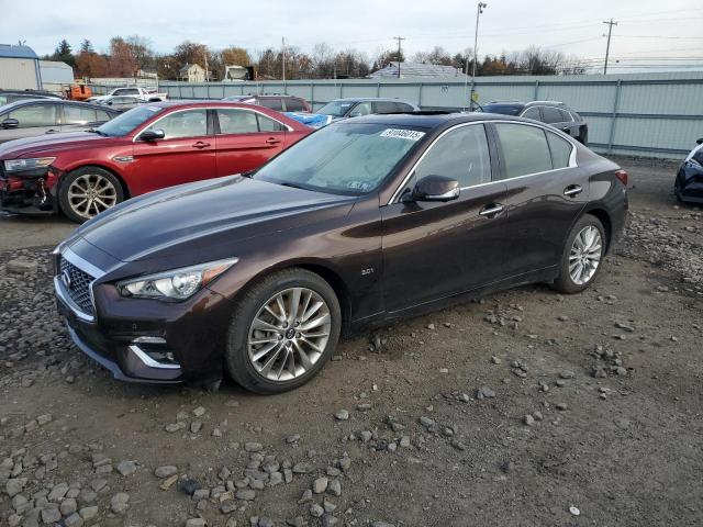 2019 Infiniti Q50 VIN JN1EV7ARXKM557655 COPART salvage auction — ROOF, Other, sold $5,200 on 2026-07-17 (photo 1)