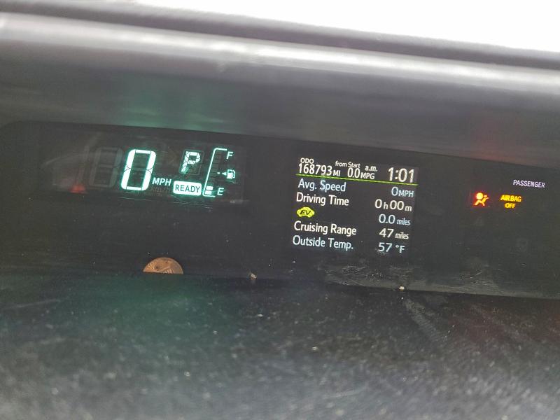 2012 Toyota Prius c VIN JTDKDTB36D1035924 COPART salvage auction — FRONT END, Ky - Cert Of Title-Salvage, sold $875 on 2026-07-09 (photo 9)