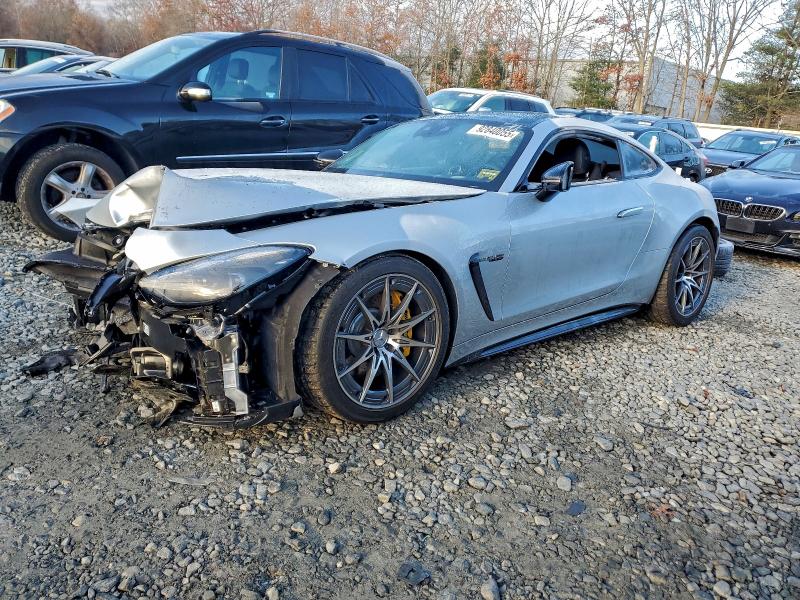 2025 Mercedes-benz AMG GT VIN W1KRJ8AB5SF006031 COPART salvage auction — Front End, MA - CERT OF TITLE-SALVAGE, sold $35,500 on 2026-02-25 (photo 1)