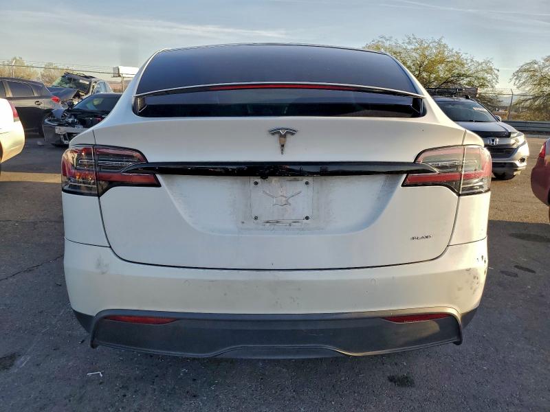 2022 Tesla Model x VIN 7SAXCBE61NF331504 COPART salvage auction — FRONT END, Nv - Salvage Title, sold $17,000 on 2026-07-13 (photo 6)