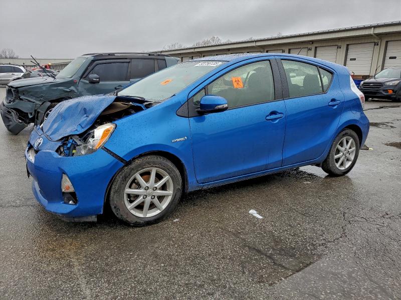 2012 Toyota Prius c VIN JTDKDTB36D1035924 COPART salvage auction — FRONT END, Ky - Cert Of Title-Salvage, sold $875 on 2026-07-09 (photo 1)