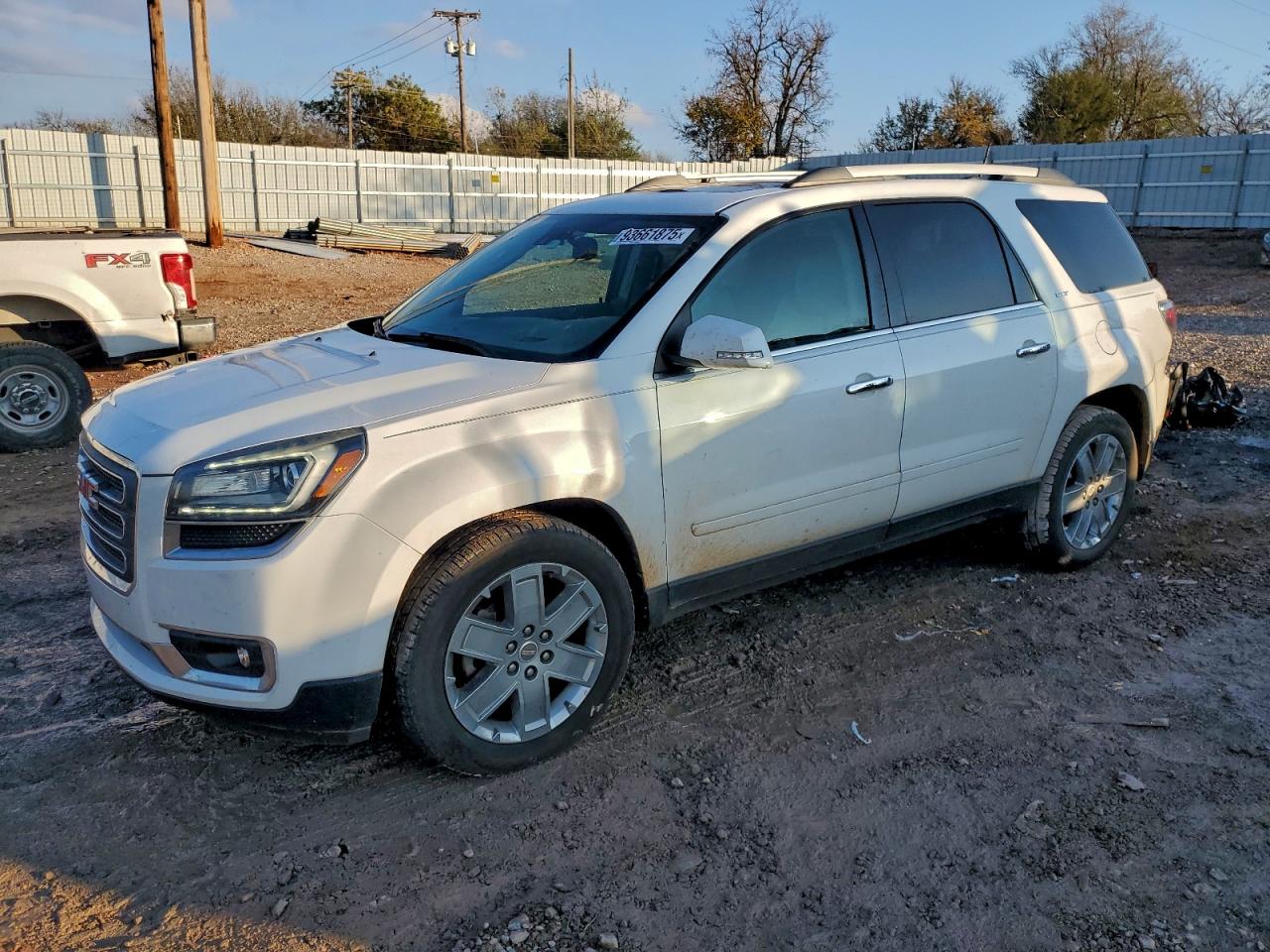 2017 GMC Acadia VIN 1GKKRSKD3HJ213917 COPART salvage auction — Rear End, OK - CERT OF TITLE-SALVAGE, sold $1,750 on 2026-07-09 (photo 1)